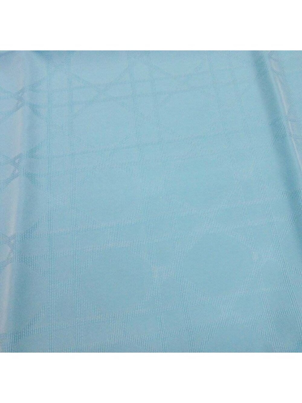 Dior Cannage Silk Jacquard Shawl Light Blue Scarf - Picture 4 of 7